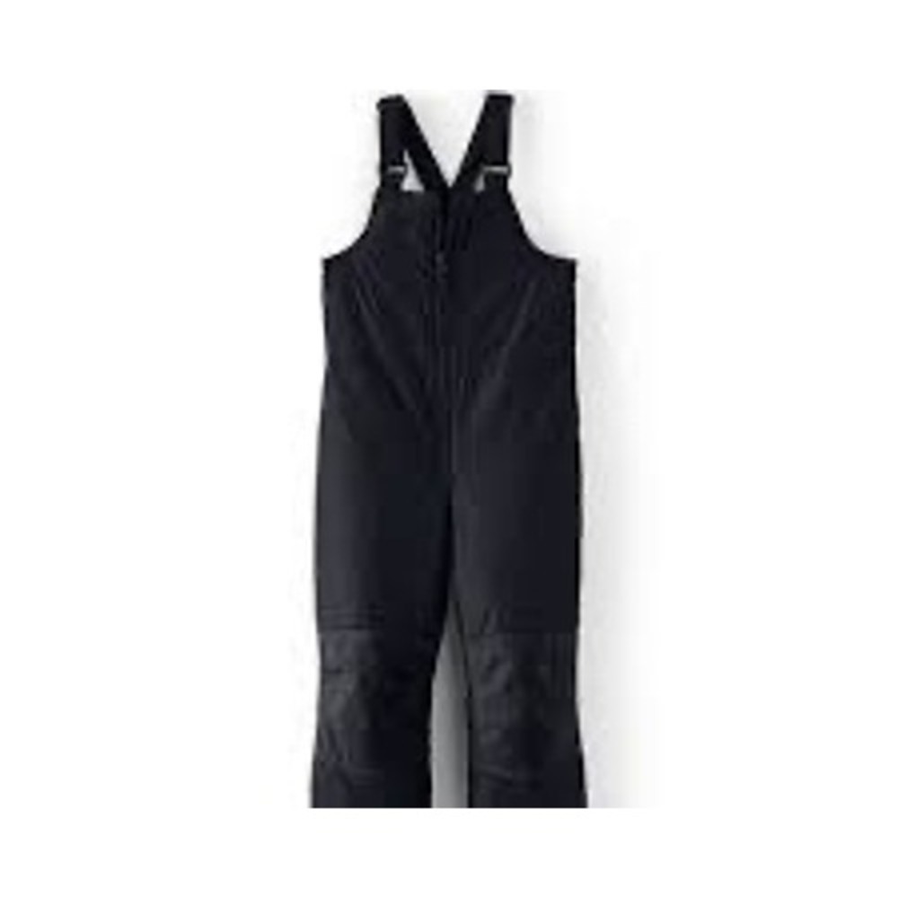 Cat & Jack Kids Black Insulated Snow Bib Overalls Reinforced Knees Size L